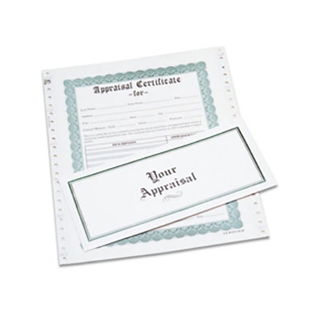 Box of 100 Appraisal Form/Certificates