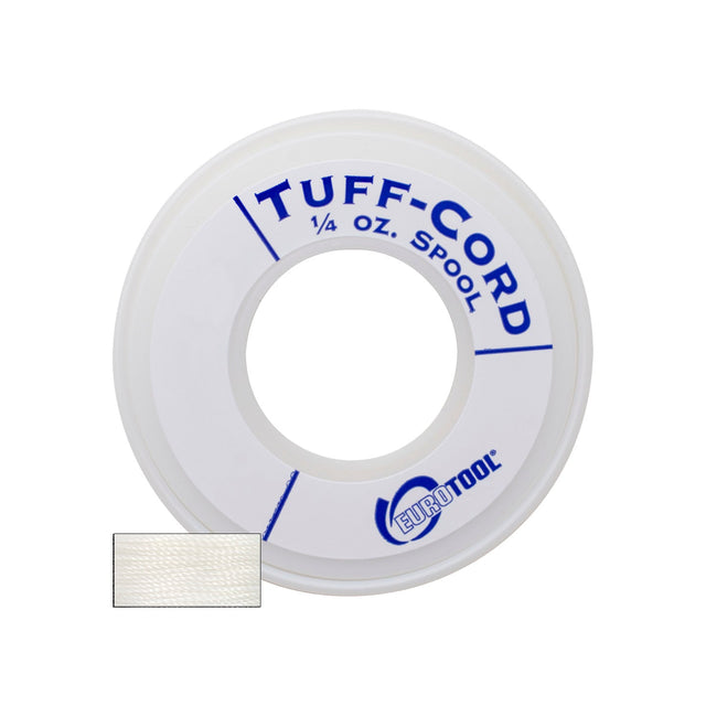 TUFF CORD WHITE 6 premium nylon cord #6 gauge durable versatile bright white for crafts and outdoor use
