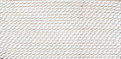 WHITE NYLON BEAD CORD #0 (priced per card, sold per pack of 10)