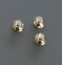 Pack of 100 polished 4mm sterling silver seamed beads for jewelry making