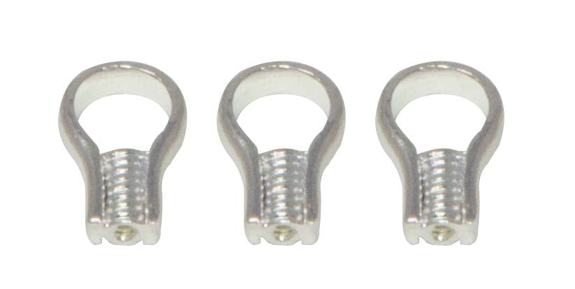 Pack of 80 Silver Plated EZ Crimp Ends