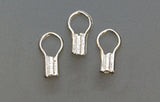 Pack of 80 Silver Plated EZ Crimp Ends