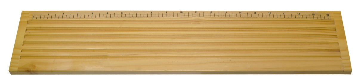 Wood Bead Stringing Board with Ruler & Grooves