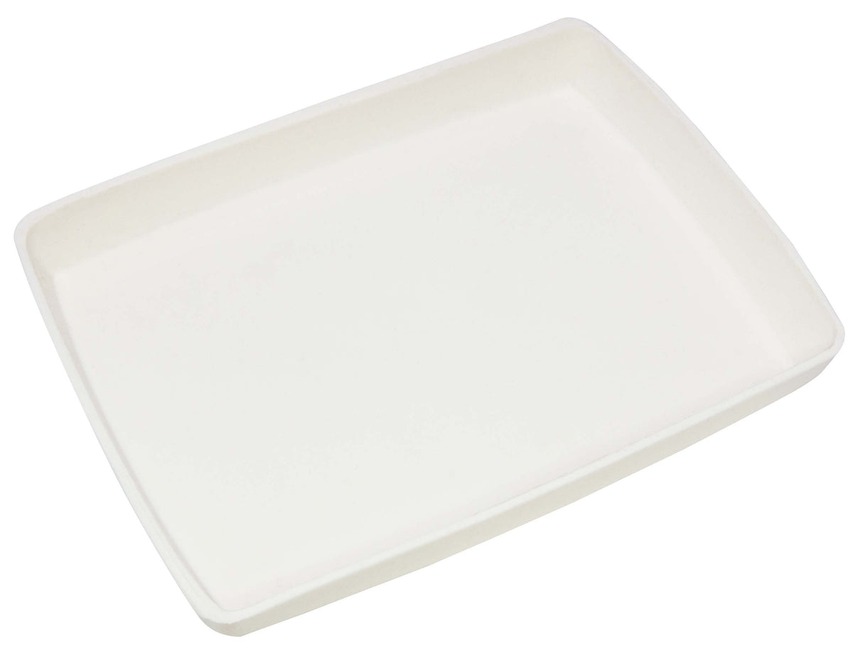 White Plastic Tray 4-1/2" x 3-1/2" 