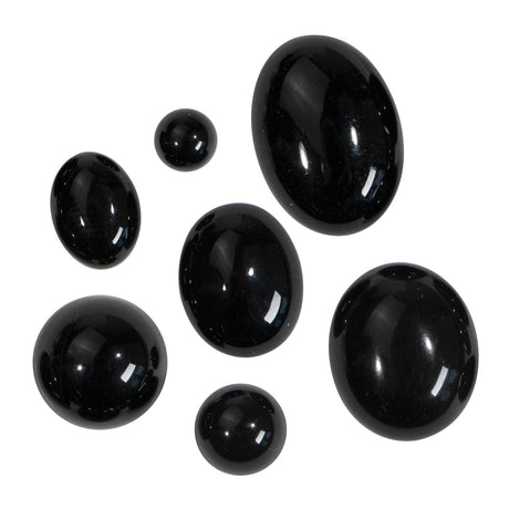 6 MM Black Onyx Round Cabochon - Per Piece