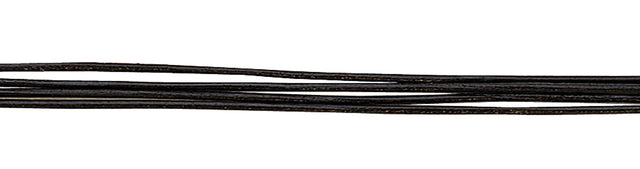 100 Meters - 0.50 mm Round Black Leather Cord