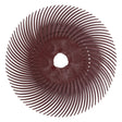 3M Radial Disc 3 inch 220 grit red abrasive bristle disc pack of 5 for rust and oxidation removal on metal plastic painted surfaces