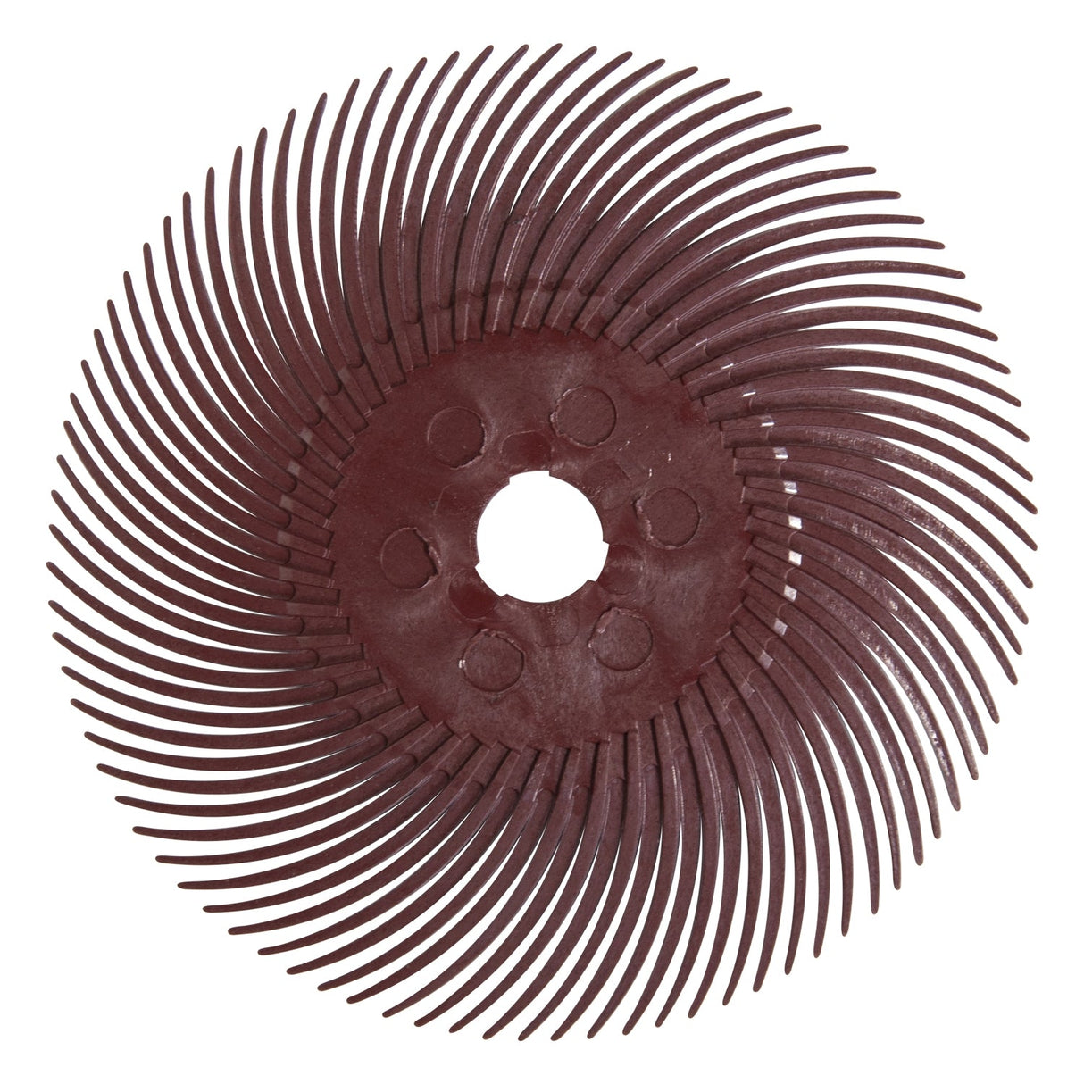 3M Radial Disc 3 inch 220 grit red abrasive bristle disc pack of 5 for rust and oxidation removal on metal plastic painted surfaces