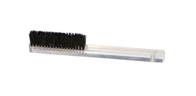 7-1/2 inch acrylic handle washout brush with four rows of stiff nylon bristles for tough cleaning tasks