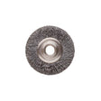 3/4" UNMOUNTED BRUSH, STEEL CRIMPED, 1/8" HOLE