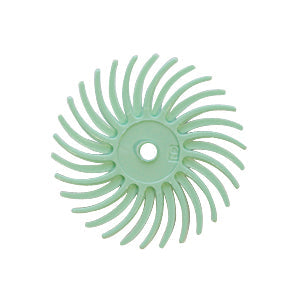 3M RADIAL DISC 3/4 inch light green abrasive finishing disc with 1 micron grit for precision metal and delicate surface finishing