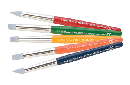 Set of 5 #6 Colour Shapers/Chisels for Precious Metal Clay