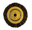 Brush Circular Black with three rows of stiff bristles for deep cleaning and ergonomic grip
