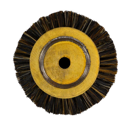 Brush Circular Black with three rows of stiff bristles for deep cleaning and ergonomic grip