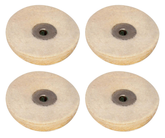 Set of four unmounted 30x5cm chamois brushes for car detailing and polishing