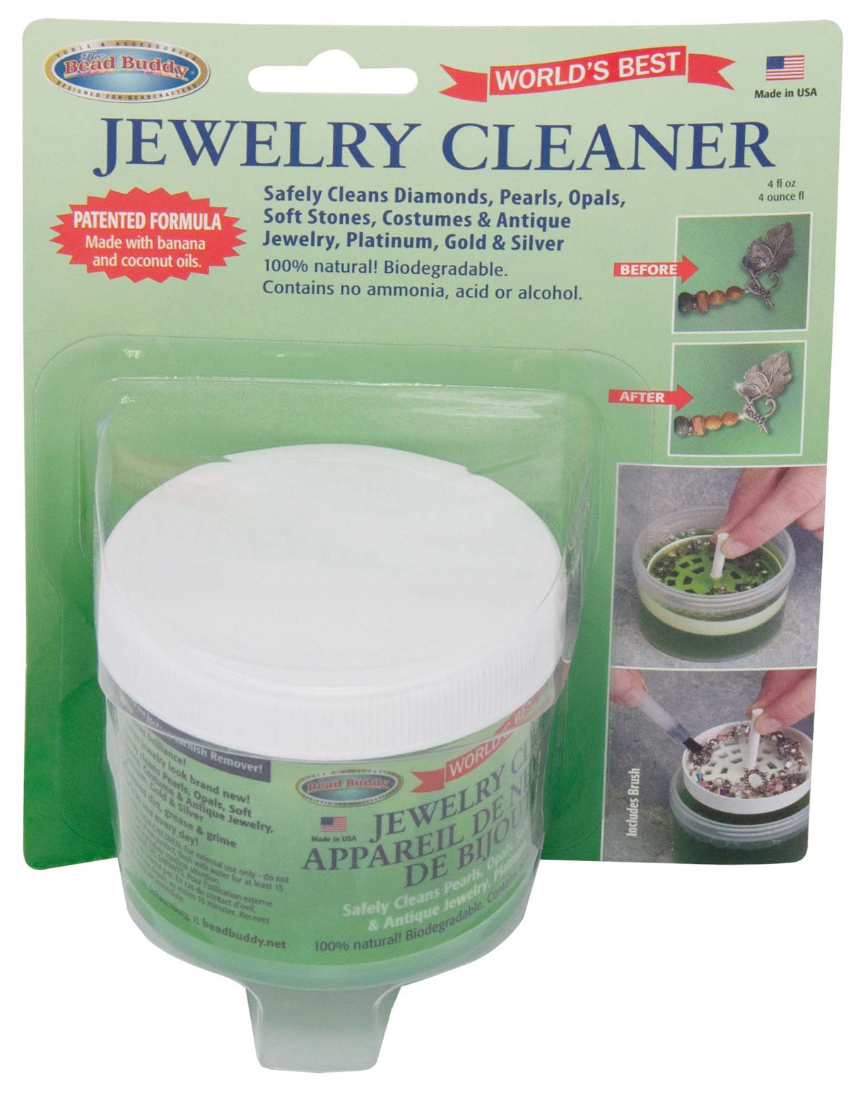 Jewelry Cleaning Solution - 4 fl. oz. (Non-Toxic, Biodegradable) 