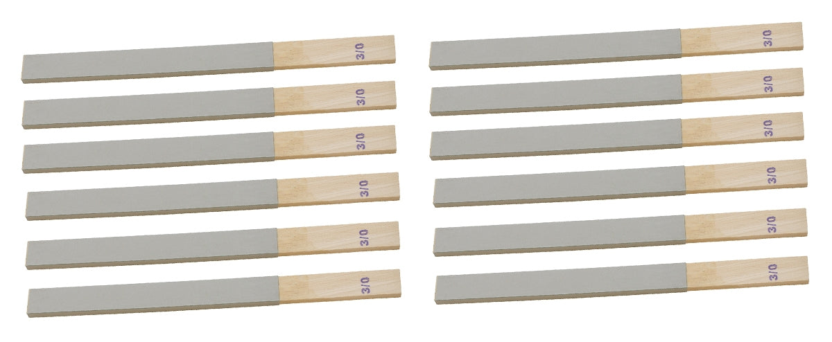 12 Pack - 11" x 3/4" Grit 3/0 Emery Sanding Sticks