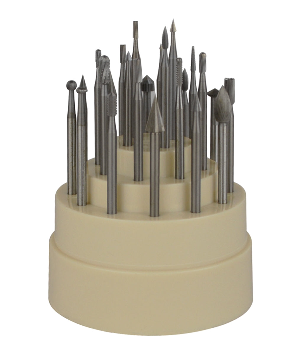 24-Piece Assorted Bur Set with 3/32" Shanks