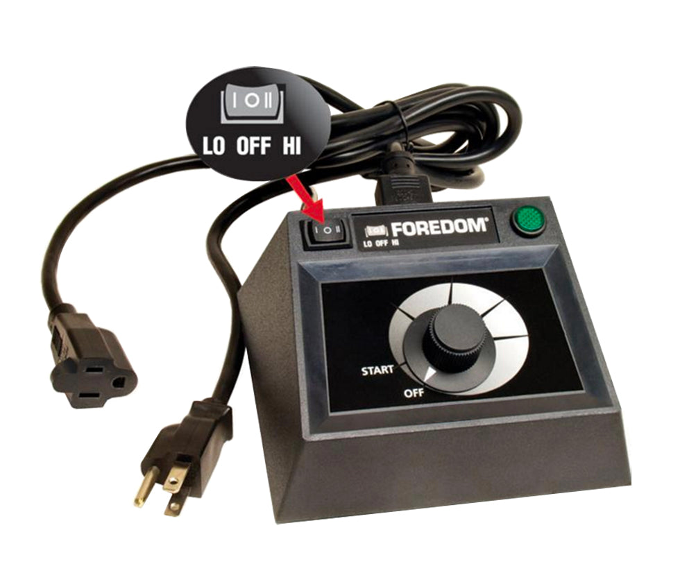 Table Top Control Panel Rough In Foredom Table Top Control - Dual Speed Range Dial for Precise Speed ...