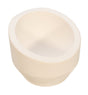 12 oz ceramic crucible melting dish with high back for metalworking and heat resistance up to 2500°F