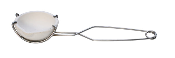 Large Whip Melting Dish Holder stainless steel spring clamp for 3 and 4 inch melting dishes with 9.75 inch handle