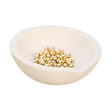1-3/4 inch ceramic melting dish made of fused silica for high-temperature metal melting and refining