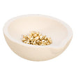 2-1/4 inch ceramic melting dish with fused silica construction for high-temperature metal melting up to 2800°F