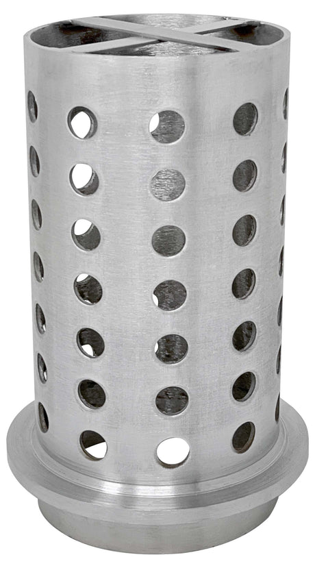 4" x 8" Perforated Stainless Steel Flask