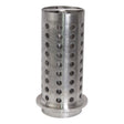 4" x 10" Perforated Stainless Steel Flask by PMC Supplies