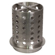 5" x 7" perforated stainless steel casting flask for vacuum-assisted metal casting