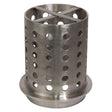 5" x 7" perforated stainless steel casting flask for vacuum-assisted investment casting