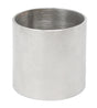 Compact 2-1/2" x 4" solid stainless steel flask with durable, corrosion-resistant construction and thermal shock resistance