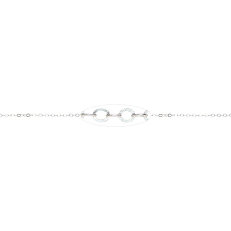 1.73 MM Sterling Silver Flat Cable Chain (Per Inch)