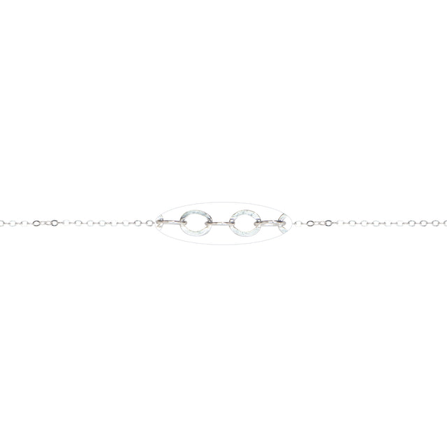 1.73 MM Sterling Silver Flat Cable Chain (Per Inch)