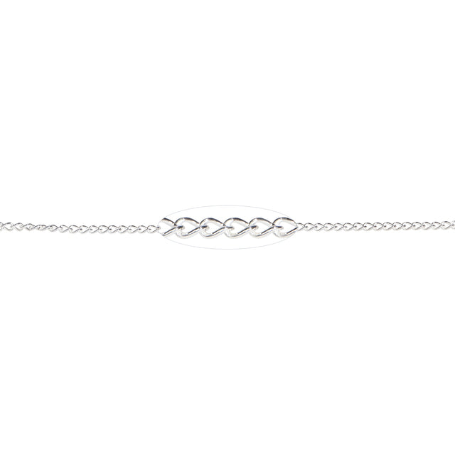 1.8 MM Sterling Silver MC Chain (Per Inch)