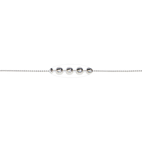 1 MM Sterling Silver Ball Chain (Per Inch)