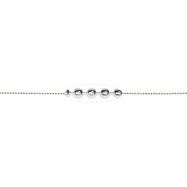 1 MM Sterling Silver Ball Chain (Per Inch)