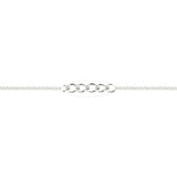 1 MM Sterling Silver Curb Chain (Per Inch)