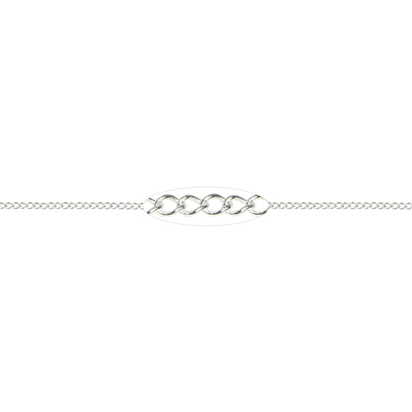 1 MM Sterling Silver Curb Chain (Per Inch)