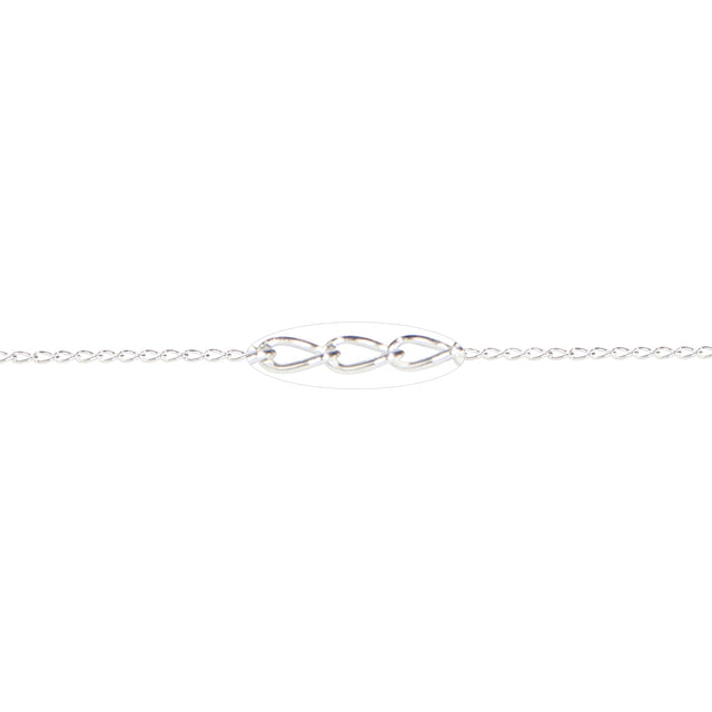 1.1 MM Sterling Silver Curb Chain (Per Inch)