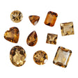 Citrine 4mm Square Faceted Gemstone