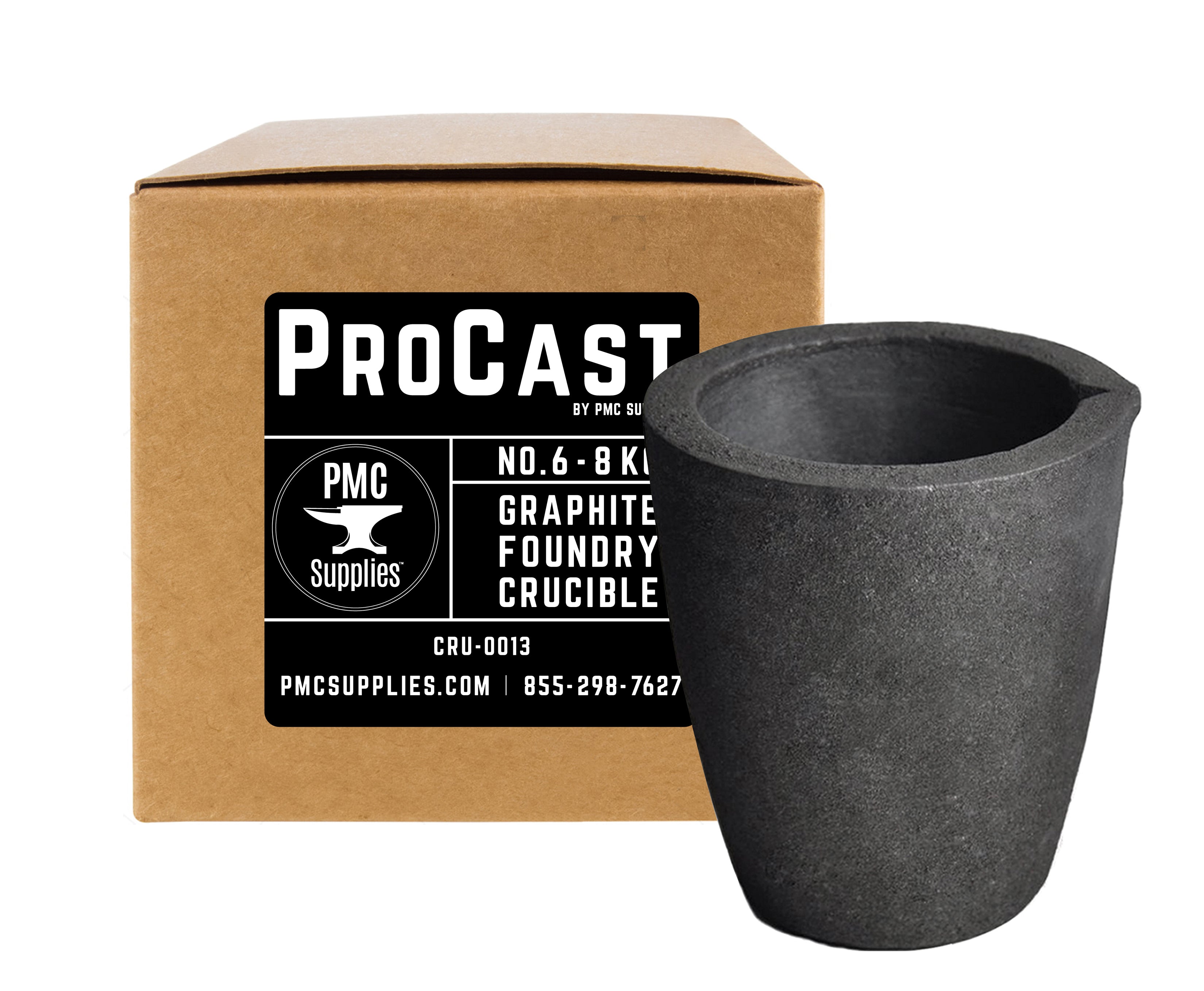 ProCast™ No 6 - 8 Kg Clay Graphite Foundry Crucible for Metal