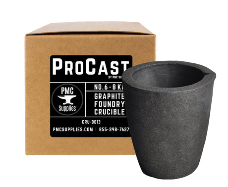 No 6 - 8 Kg Clay Graphite Foundry Crucible