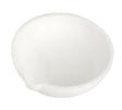 750 Gram Ceramic Alumina Crucible Dish with tapered sides and pour spout for melting precious metals