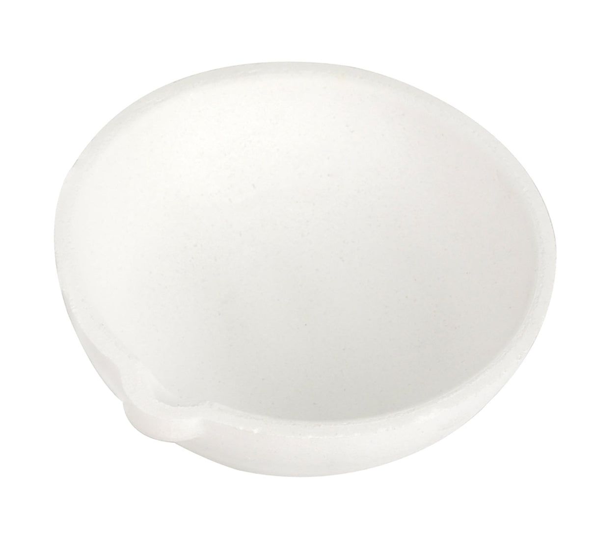 750 Gram Ceramic Alumina Crucible Dish with tapered sides and pour spout for melting precious metals