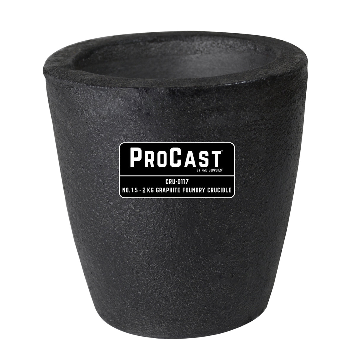 ProCast™ Premium Black No. 1.5 - 2 Kg Foundry Crucible by PMC Supplies