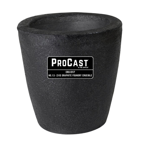 ProCast™ Premium Black No. 1.5 - 2 Kg Foundry Crucible by PMC Supplies