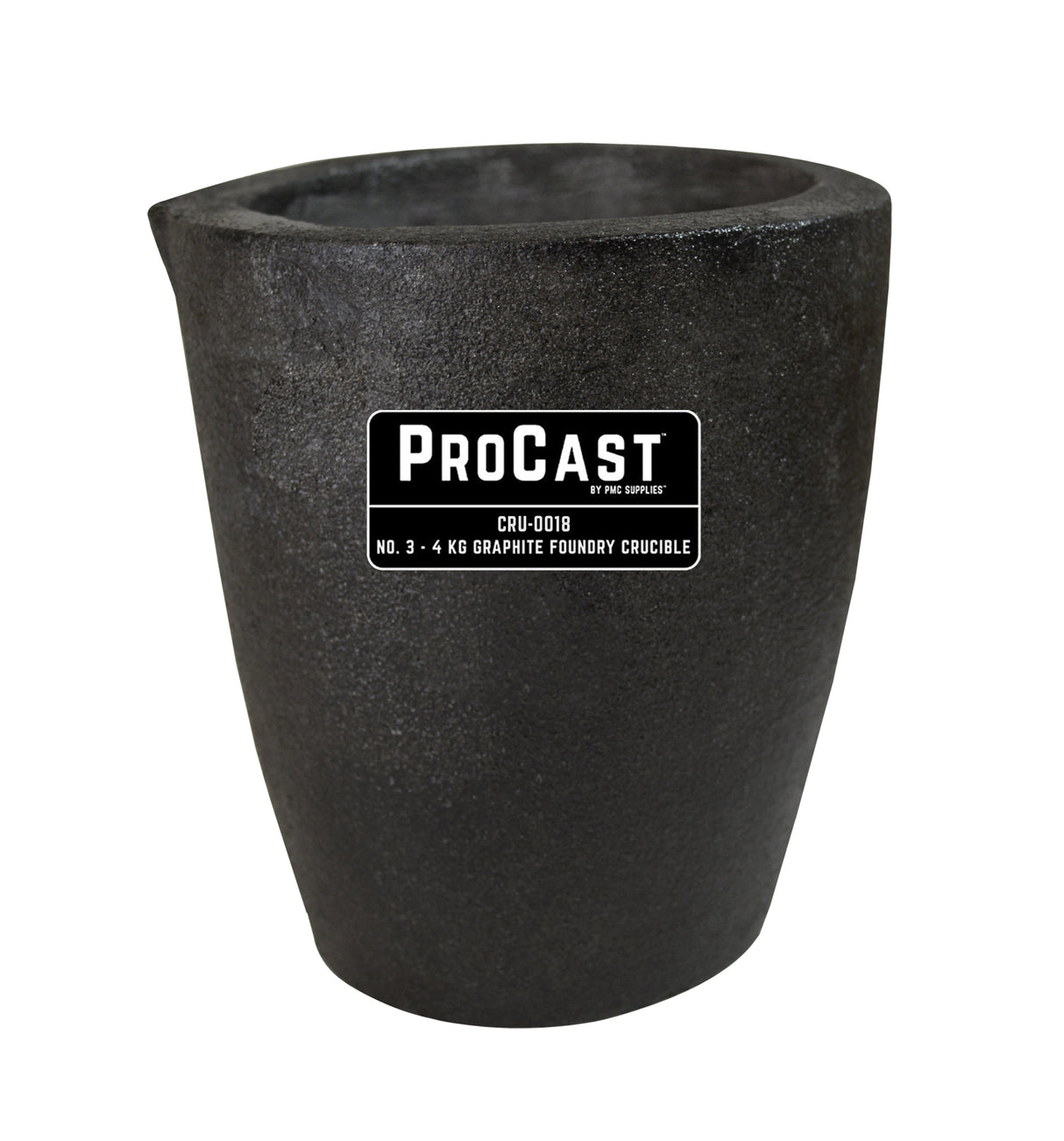 ProCast™ Premium Black No. 3 - 4 Kg Foundry Crucible by PMC Supplies