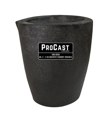 ProCast™ Premium Black No. 3 - 4 Kg Foundry Crucible by PMC Supplies