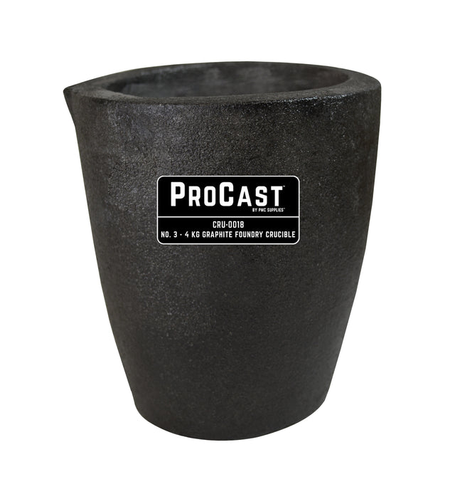 ProCast™ Premium Black No. 3 - 4 Kg Foundry Crucible by PMC Supplies